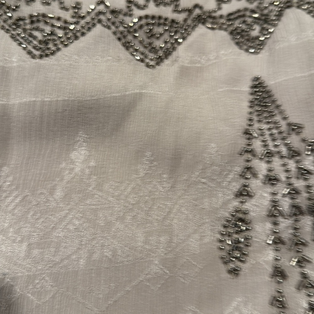 Free People Delilah Mini Dress Size Small Grey with Silver beading - Picture 14 of 16